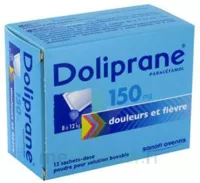 Doliprane 150 Mg Poudre Pour Solution Buvable En Sachet-dose B/12 à MULHOUSE