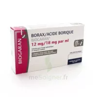 Borax/acide Borique Biogaran 12 Mg/18 Mg/ml, Solution Pour Lavage Ophtalmique En Récipient Unidose à MULHOUSE